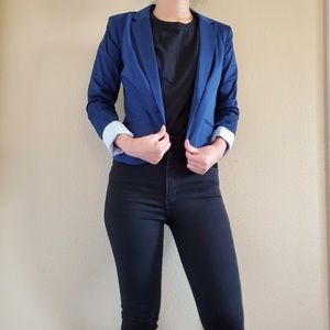 H&M Cropped Peplum Blazer